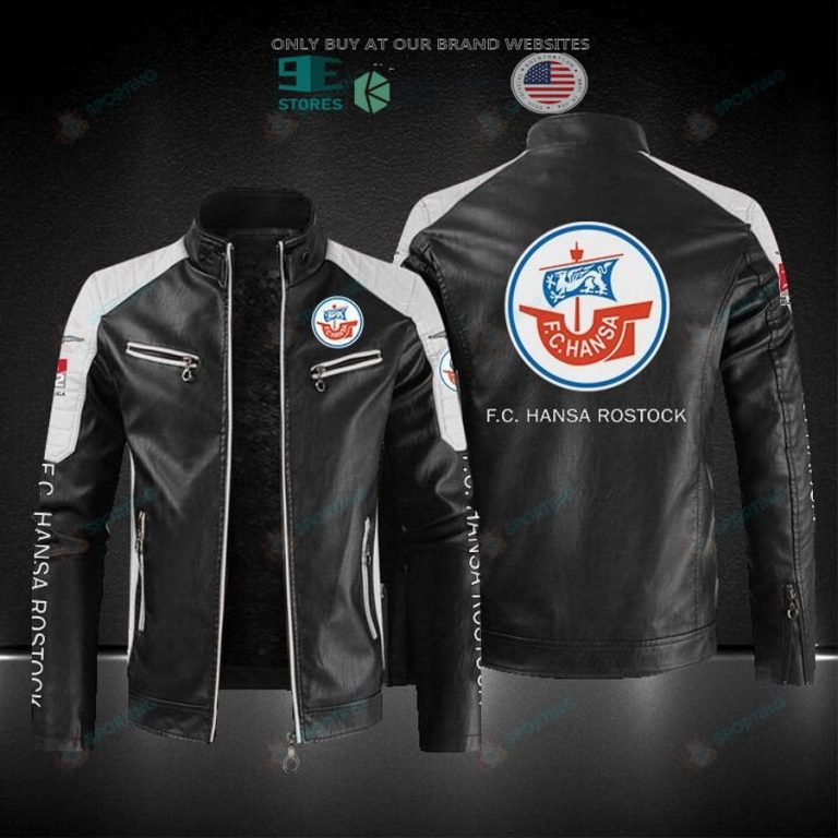 fc hansa rostock block leather jacket 1 49950