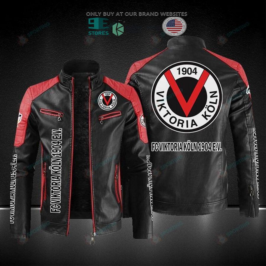 fc viktoria koln block leather jacket 1 39007