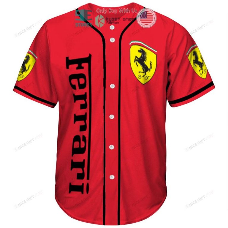 ferrari red baseball jersey 2 38624