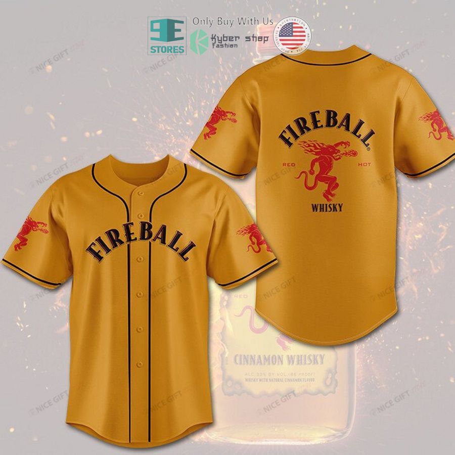 fireball whisky baseball jersey 1 93907