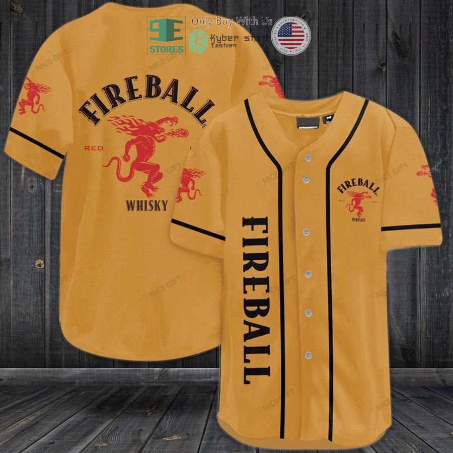 fireball whisky logo baseball jersey 1 84828
