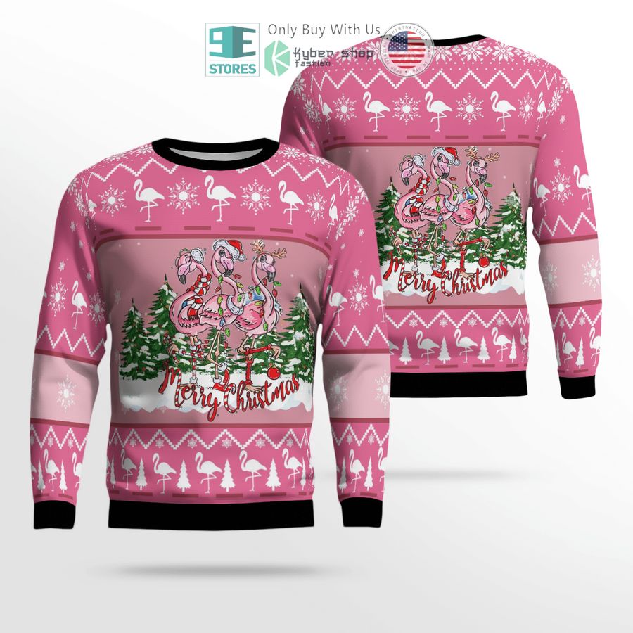 flamingo christmas sweater sweatshirt 1 26004