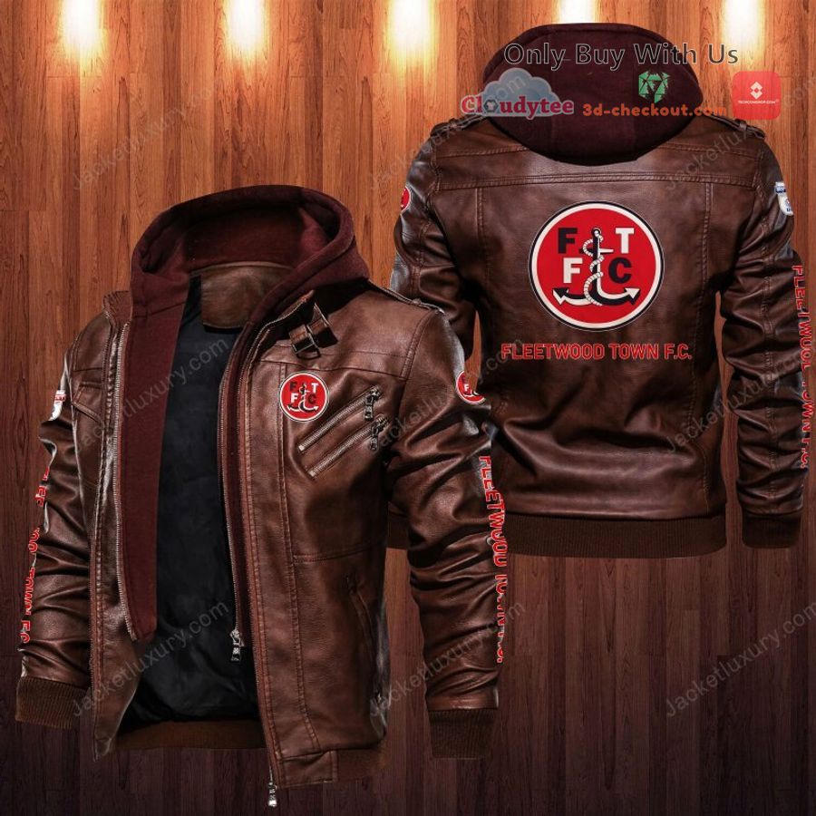 fleetwood town f c leather jacket 2 1827
