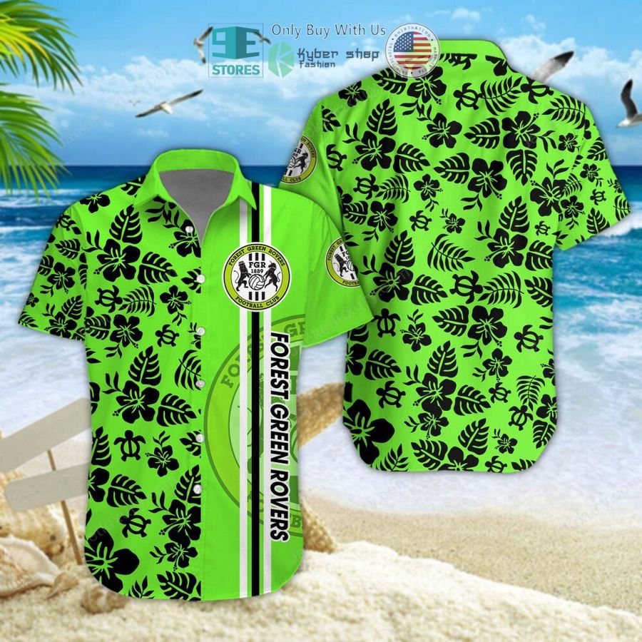 forest green rovers green hawaiian shirt shorts 1 36958