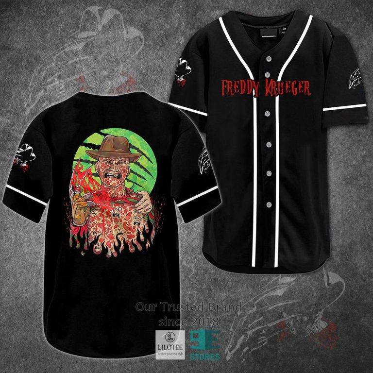 freddy krueger horror movie baseball jersey 1 86727