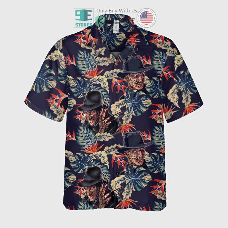 freddy krueger tropical leaves hawaiian shirt 3 23713