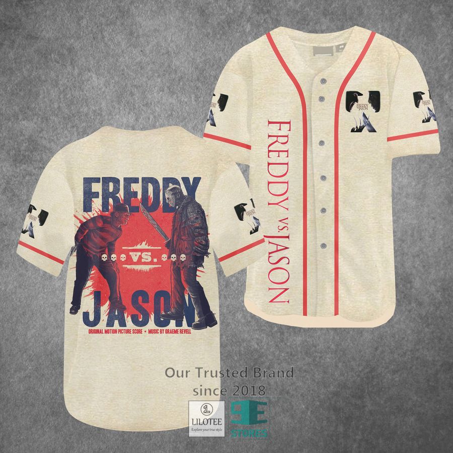 freddy vs jason horror movie baseball jersey 1 96284