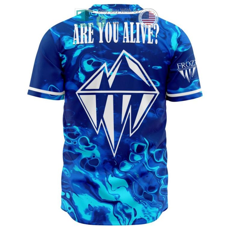 frozen alive logo are you alive baseball jersey 2 1035