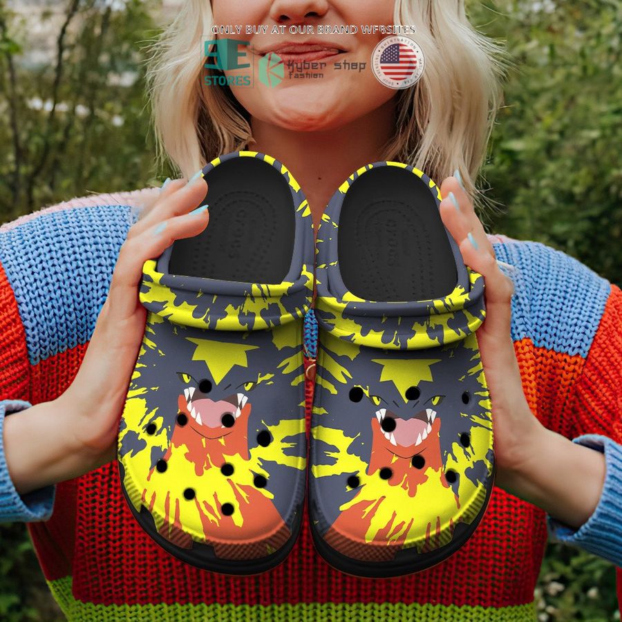 garchomp tie dye face crocs crocband shoes 1 37733