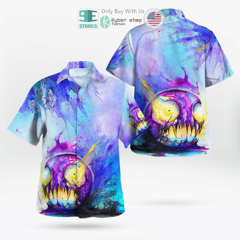 gastly halloween hawaiian shirt 1 77296