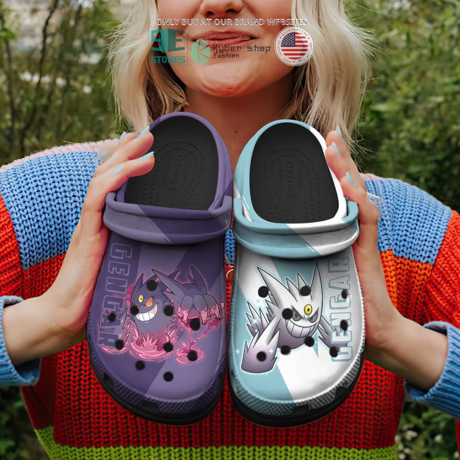 gengar purple blue crocs crocband shoes 1 74137