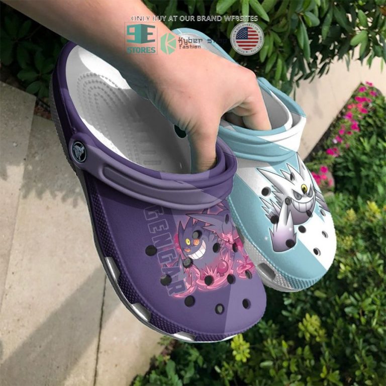 gengar purple blue crocs crocband shoes 3 19142