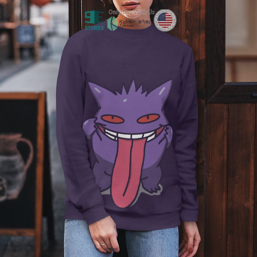 gengar purple pastel sweatshirt sweater 2 24319