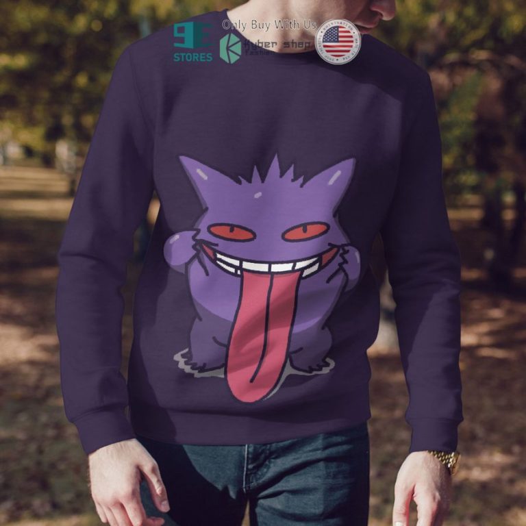 gengar purple pastel sweatshirt sweater 3 40176