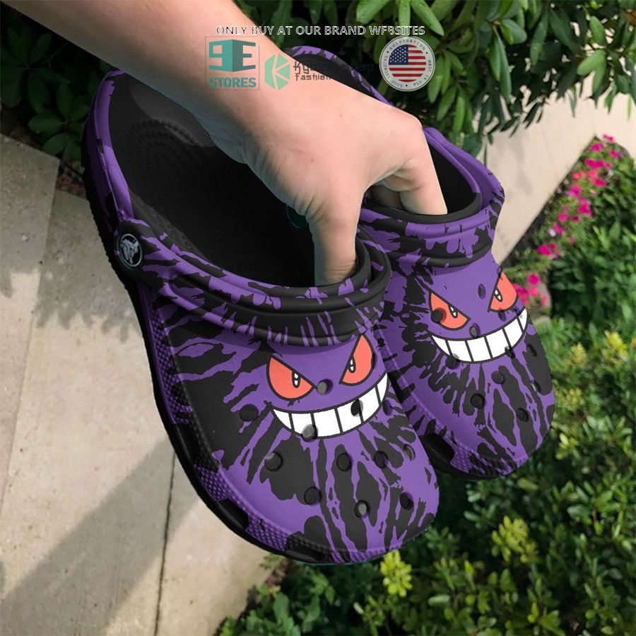 gengar tie dye face crocs crocband shoes 2 43227