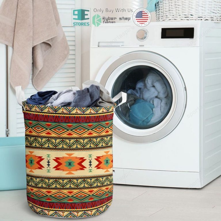 geometric pattern design laundry basket 3 93461