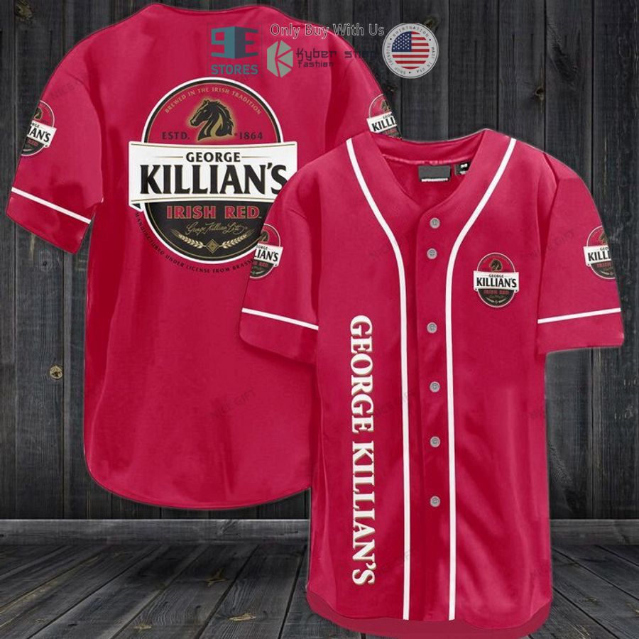 george killians irish red logo pink baseball jersey 1 17221