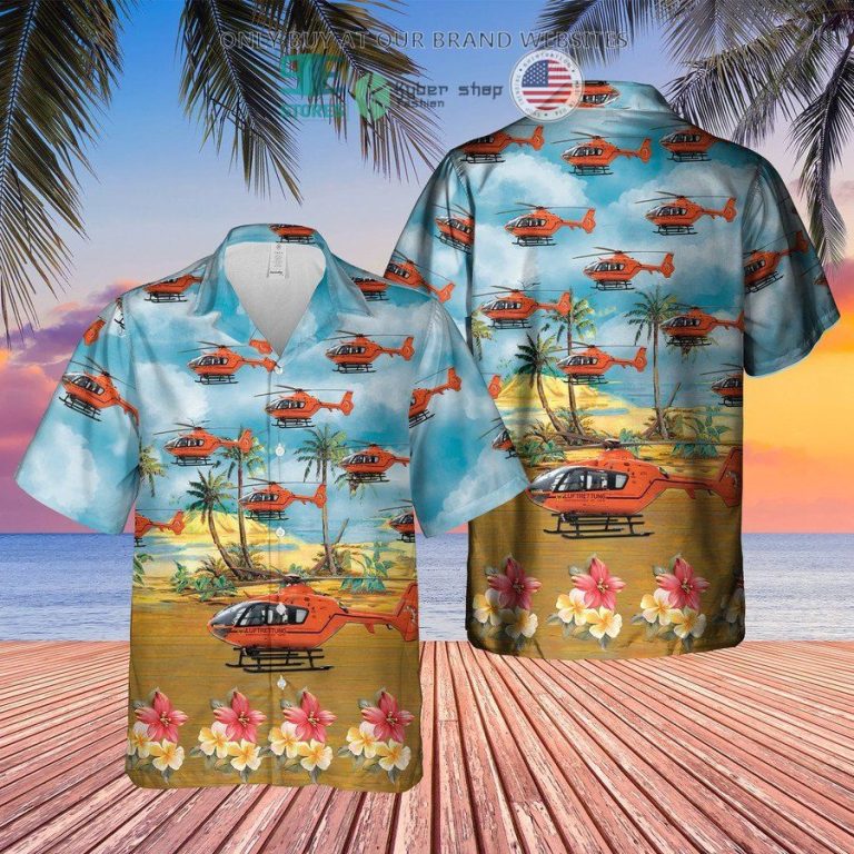 german air medical services helicopter 1 island hawaiian shirt 1 44965