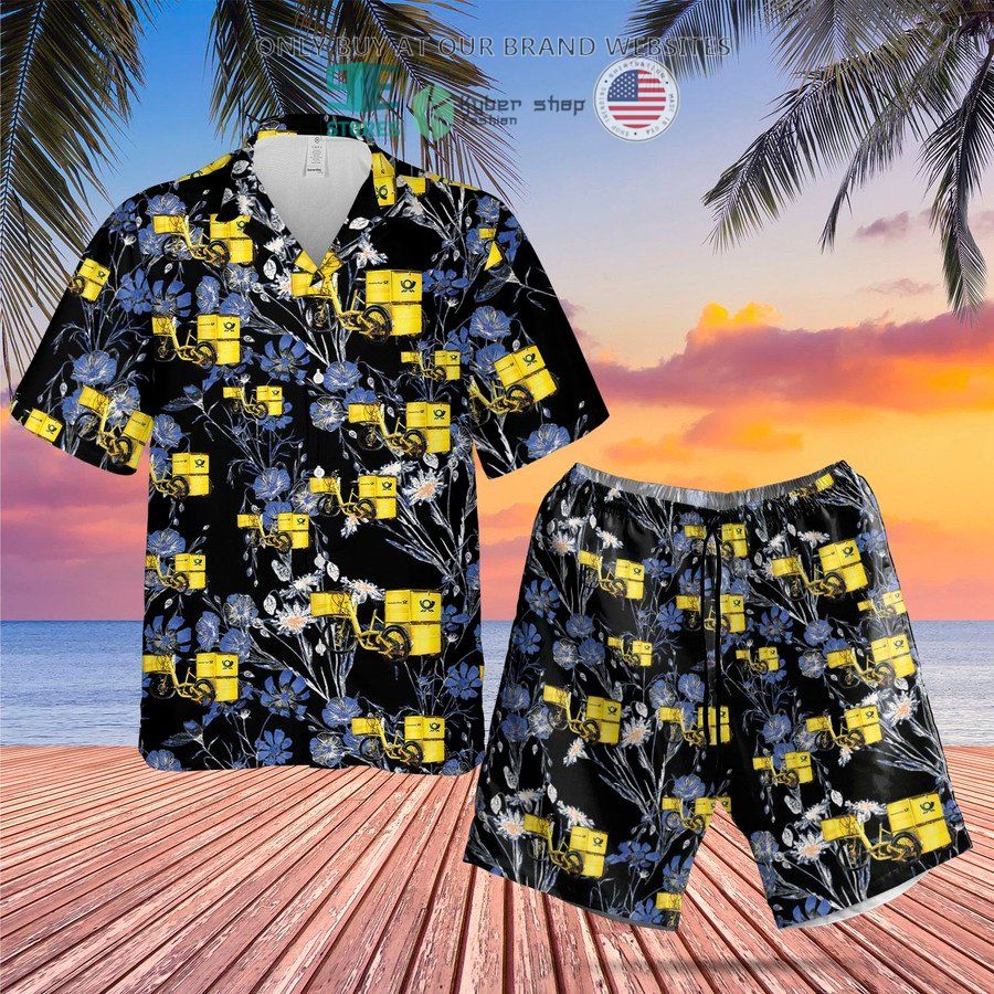 german deutsche post e trike hawaiian shirt shorts 1 73821