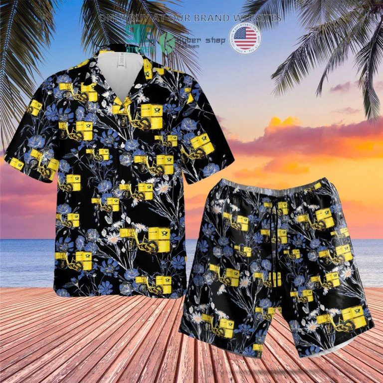 german deutsche post e trike hawaiian shirt shorts 2 3490