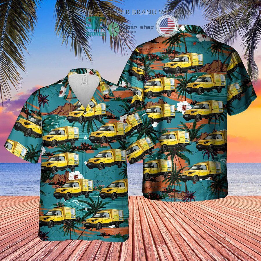 german deutsche post streetscooter hawaiian shirt 1 73298