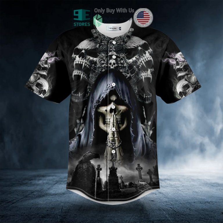 ghost butterfly prayer skull baseball jersey 3 15955