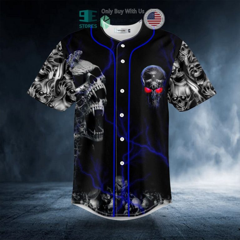 ghost butterfly skull baseball jersey 3 73808