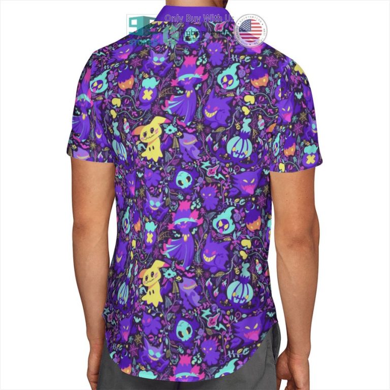 ghost pokemon hawaiian shirt shorts 3 90813