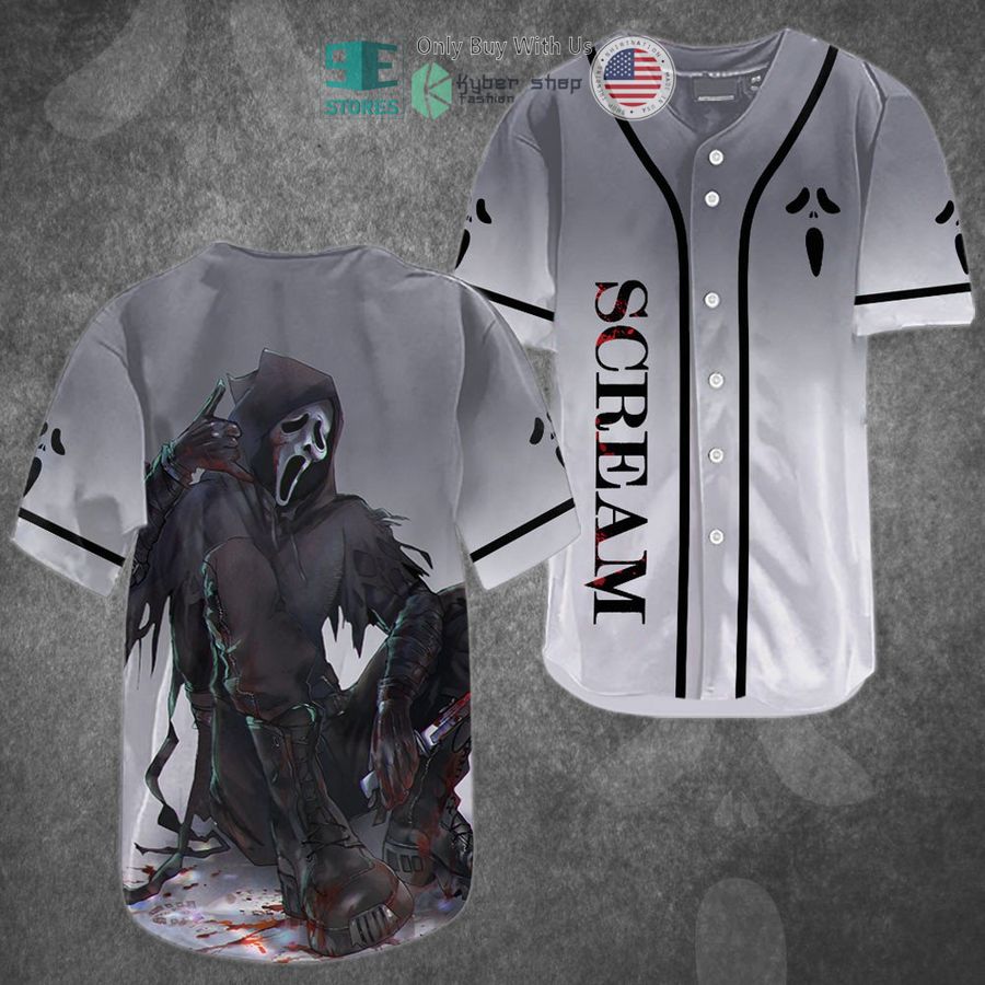 ghostface scream baseball jersey 1 21065