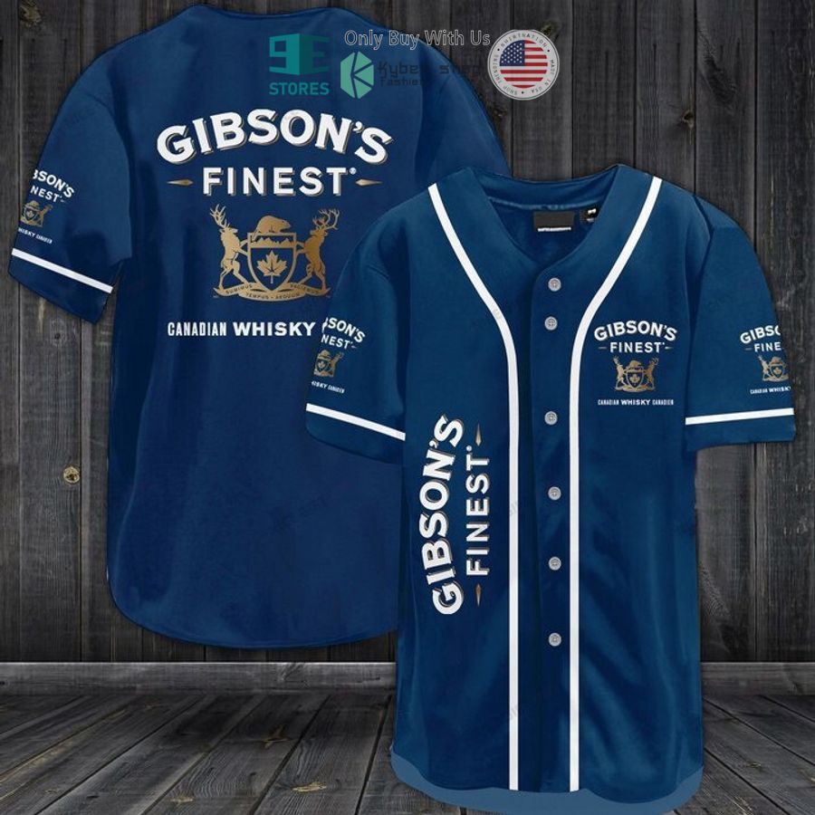 gibsons finest whisky blue baseball jersey 1 76181