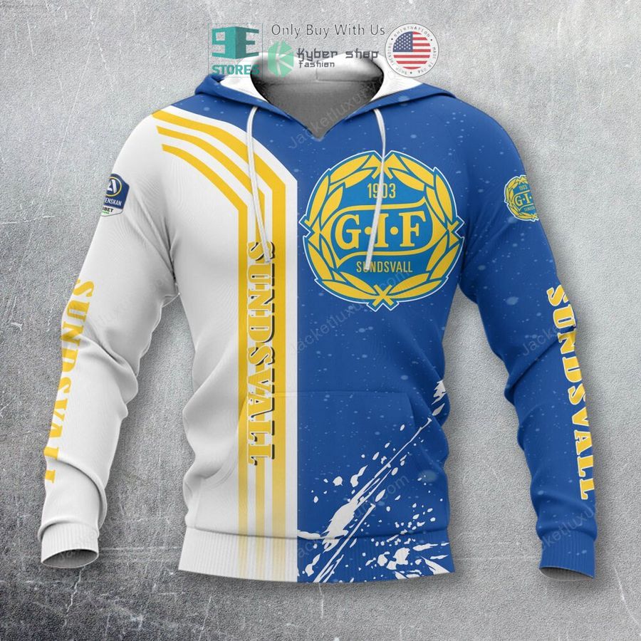 gif sundsvall logo white blue polo shirt hoodie 2 91727