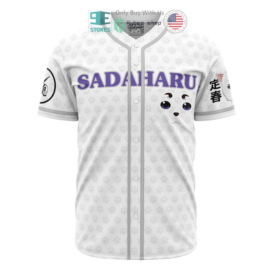 gintoki and sadaharu gintama baseball jersey 1 30865