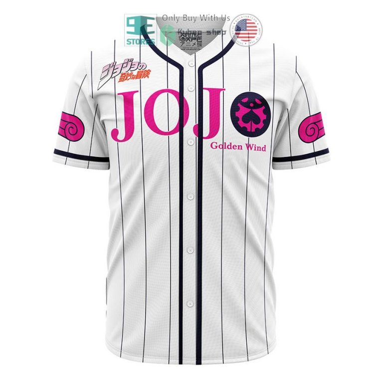 giorno giovanna golden wind jojos bizarre adventure baseball jersey 1 95795