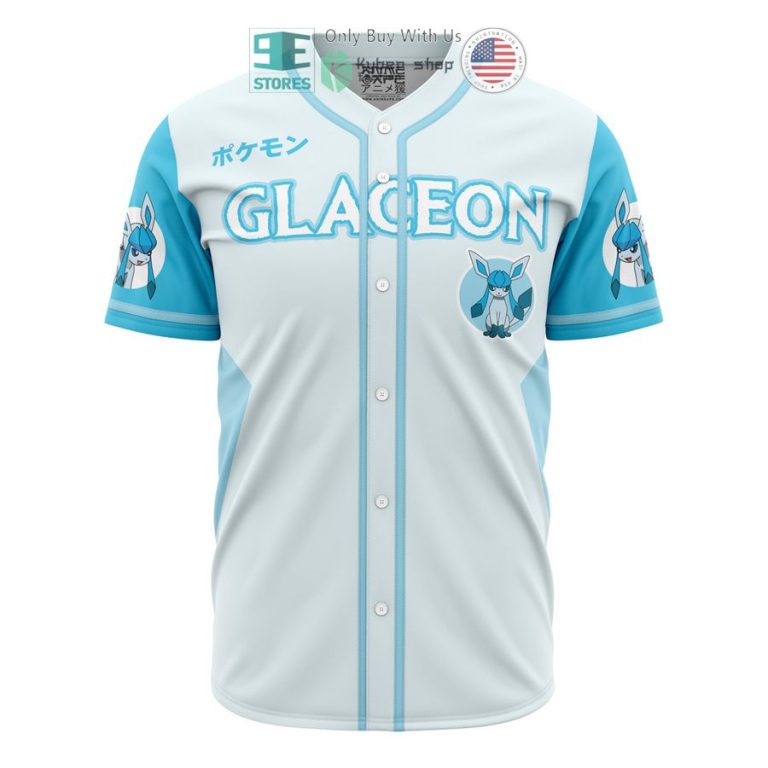 glaceon eeveelution pokemon baseball jersey 1 87455