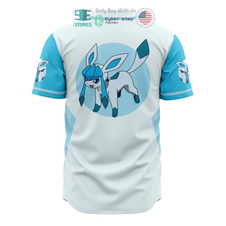 glaceon eeveelution pokemon baseball jersey 3 91623