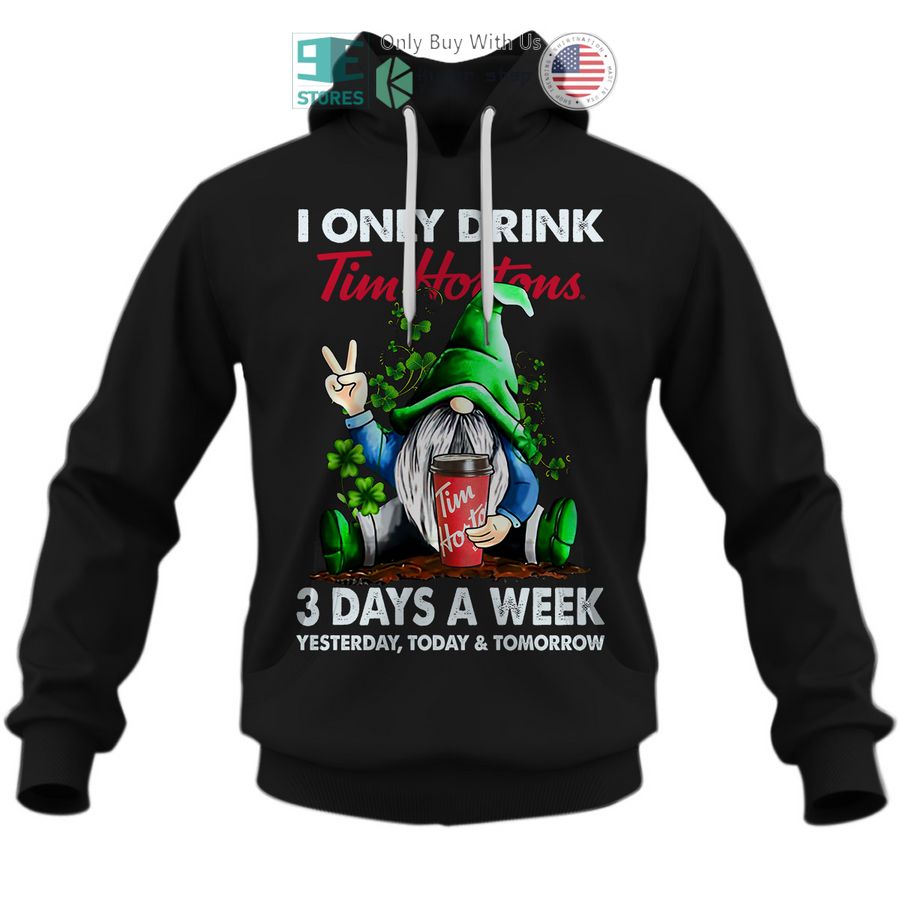 gnome i only drink tim hortons 3 day a week 3d shirt hoodie 1 71254