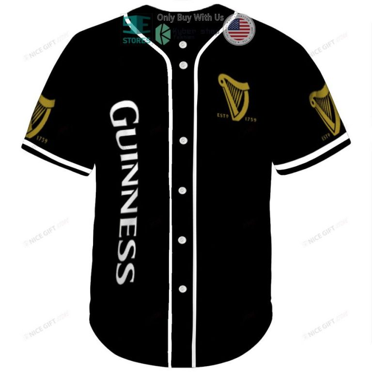 god first family second then guinness black baseball jersey 2 79986