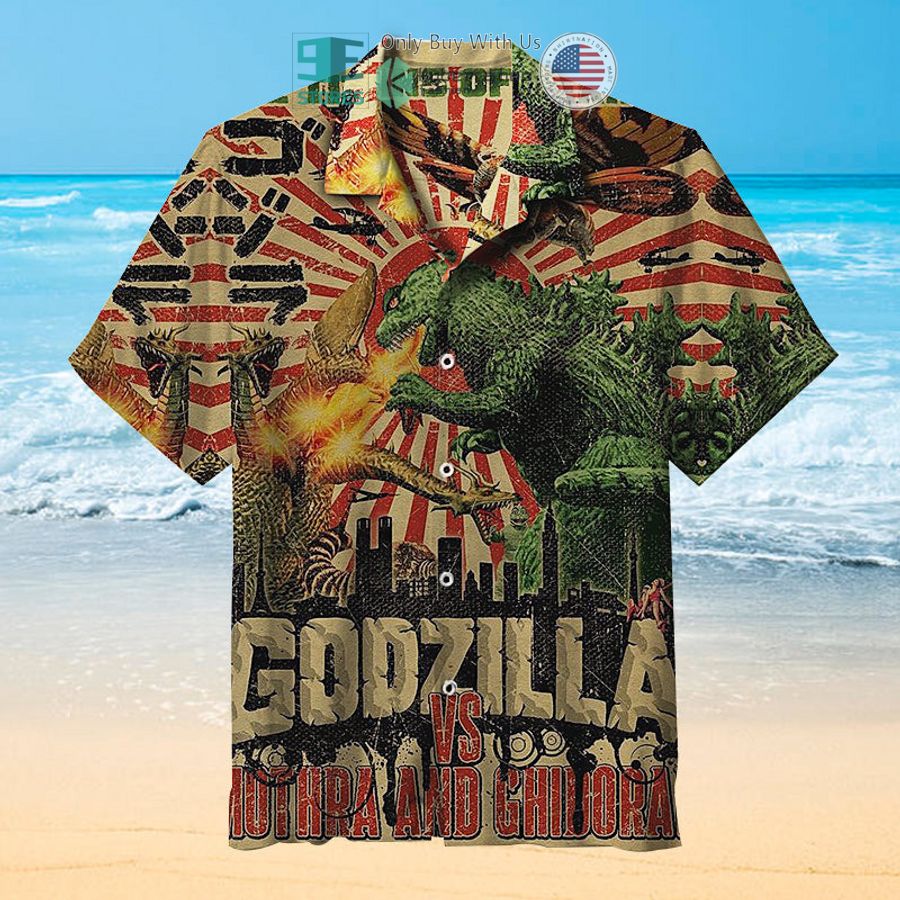 godzilla vs mothra and ghidorah hawaiian shirt 1 23891