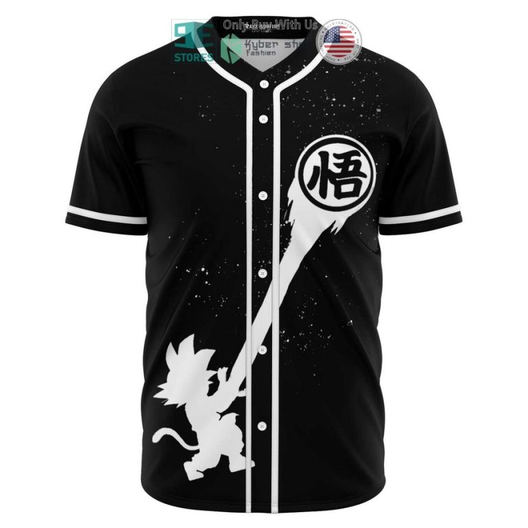 goku dragon ball z black baseball jersey 1 15888