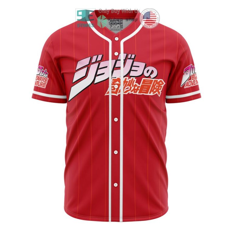 golden wind squad jojos bizarre adventure baseball jersey 1 1233