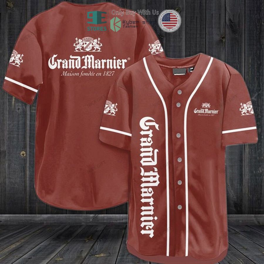 grand marnier logo red baseball jersey 1 28120