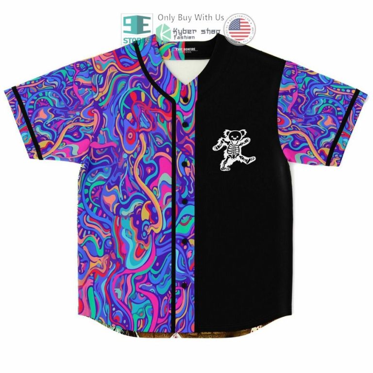 grateful dead golden road poster baseball jersey 1 57949