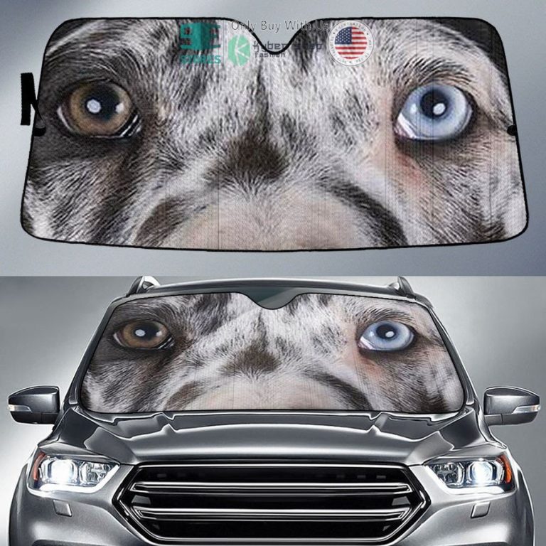 great dane dog eyes car sun shade 1 17794