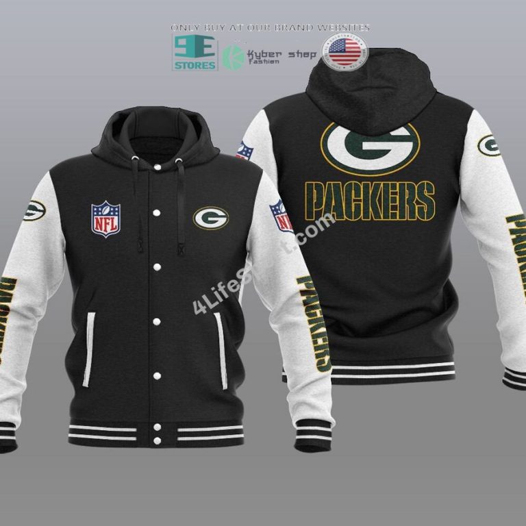 green bay packers baseball hoodie jacket 1 53063