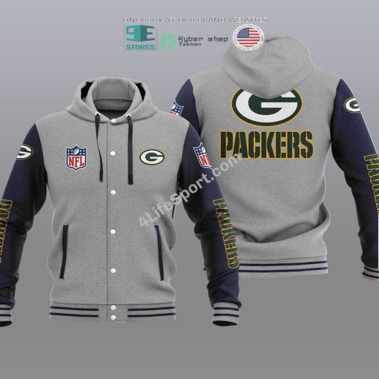 green bay packers baseball hoodie jacket 2 26717