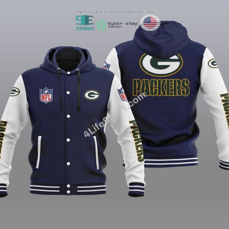 green bay packers baseball hoodie jacket 3 1013