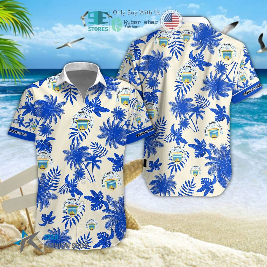 greenock morton f c logo palm tree hawaiian shirt shorts 1 38513