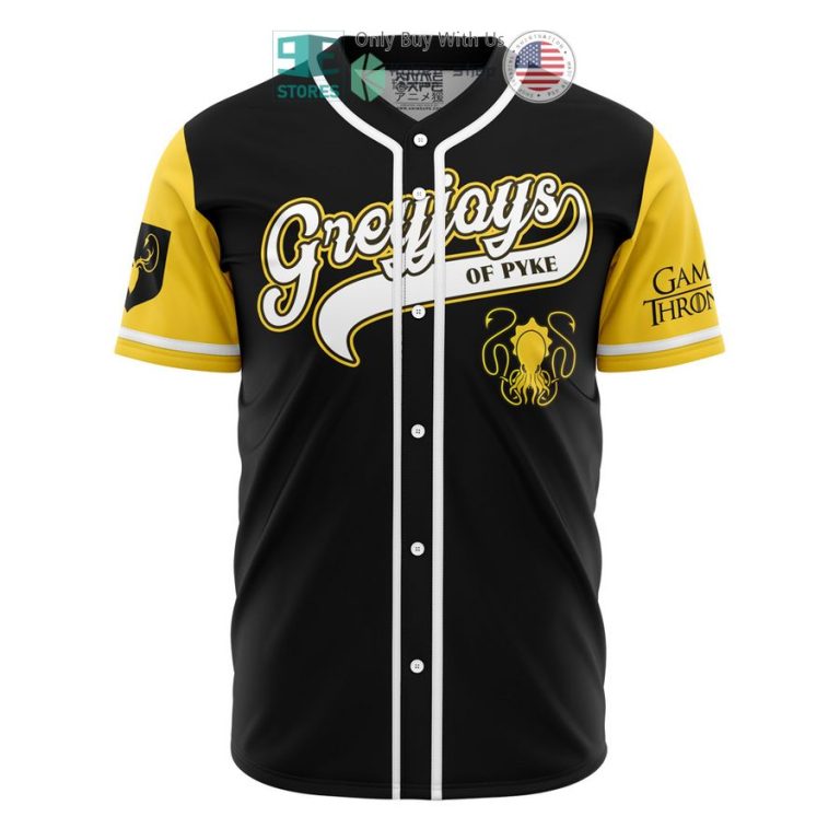 greyjoys of pyke game of thrones baseball jersey 1 6404