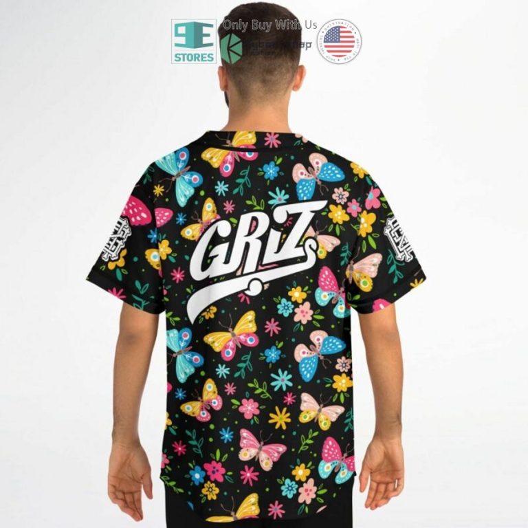 griz butterflies effect black baseball jersey 3 58044