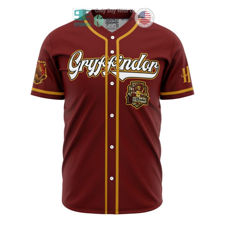 gryffindor house harry potter baseball jersey 1 3833